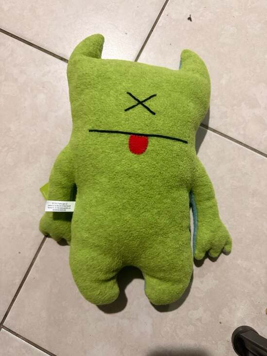 Vintage 2004 Uglydoll Bop N' Beep Two-Sided Green and Blue Monster Plush - Picture 4 of 5